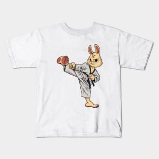 Cartoon Hase does Tang Soo Do Kids T-Shirt